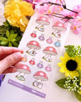 Seal Sticker - Lil' Mushroom Forest - Transparent - SumLilThings