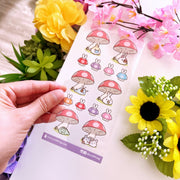 Seal Sticker - Lil' Mushroom Forest - Transparent - SumLilThings
