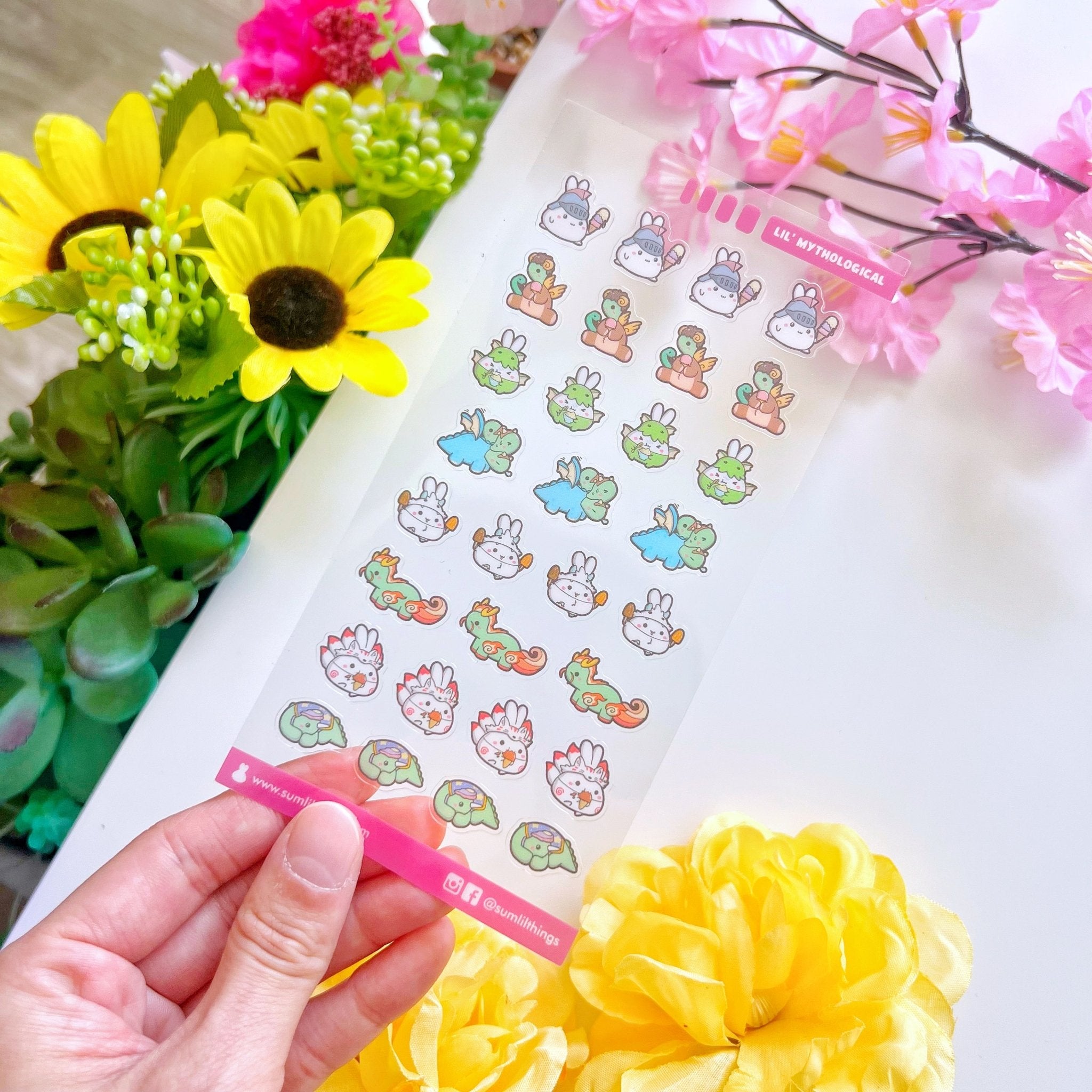 Seal Sticker - Lil' Mythical Creatures Ver. 1 - Transparent - SumLilThings