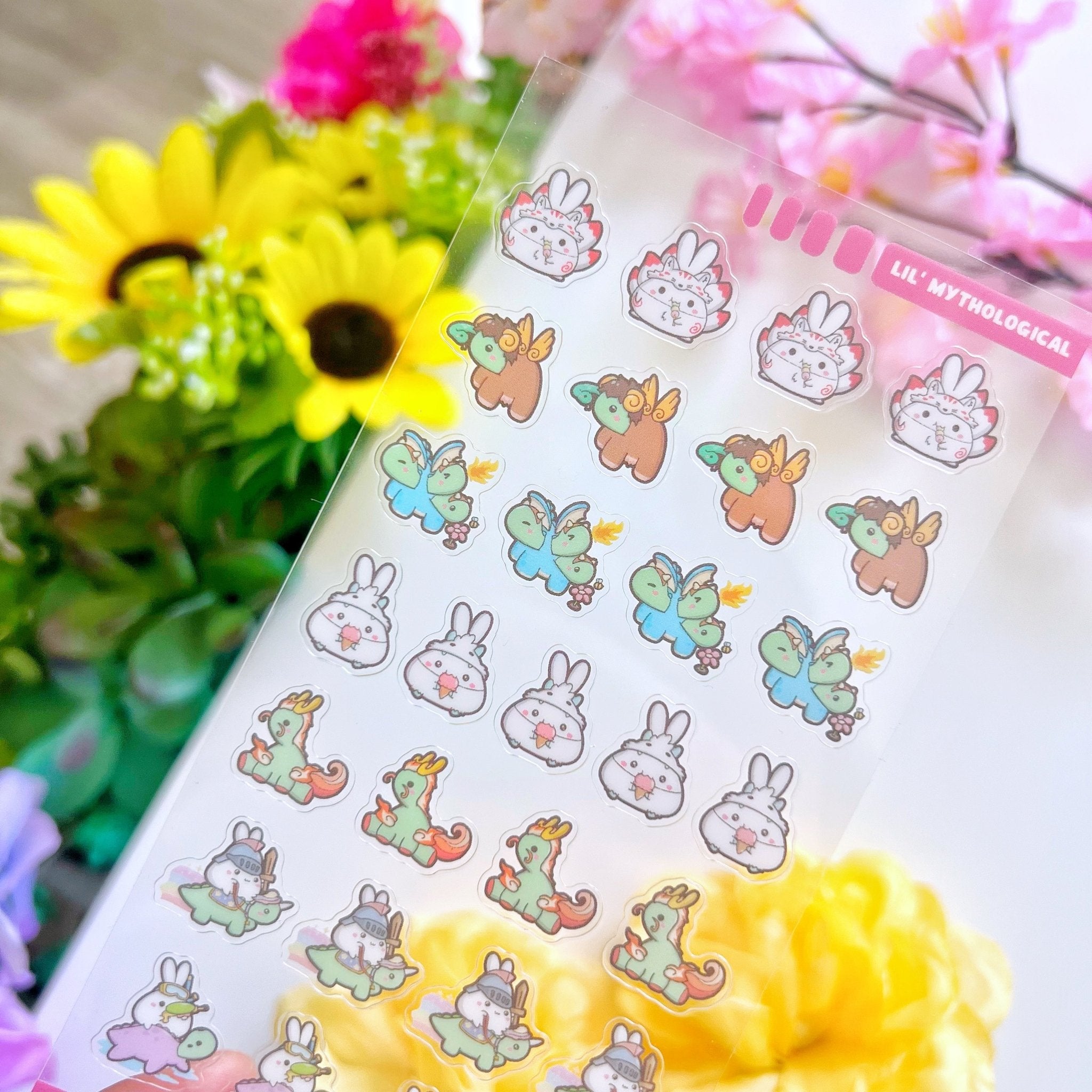 Seal Sticker - Lil&#39; Mythical Creatures Ver. 2 - Transparent - SumLilThings