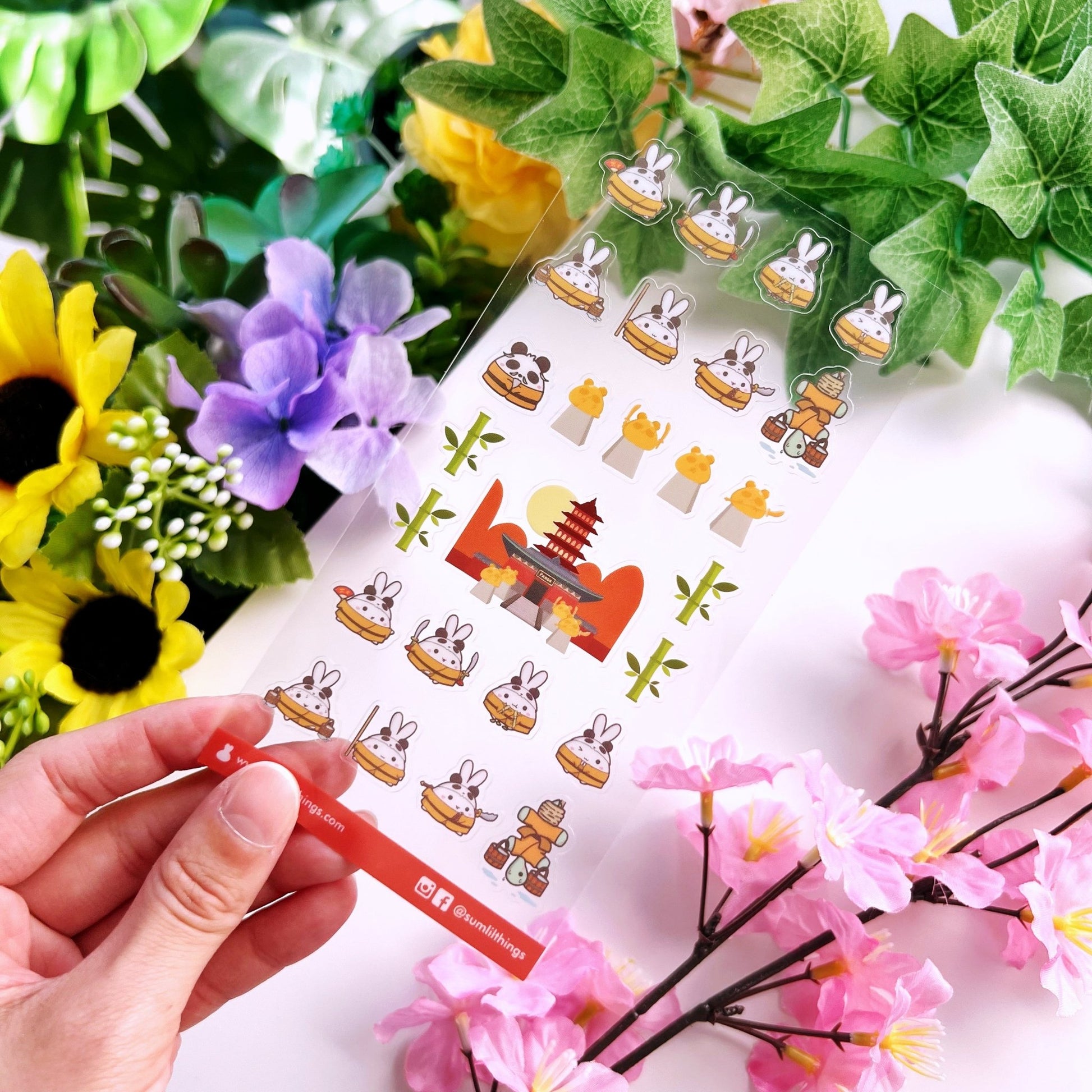 Seal Sticker - Lil' Panda Dojo - Transparent - SumLilThings