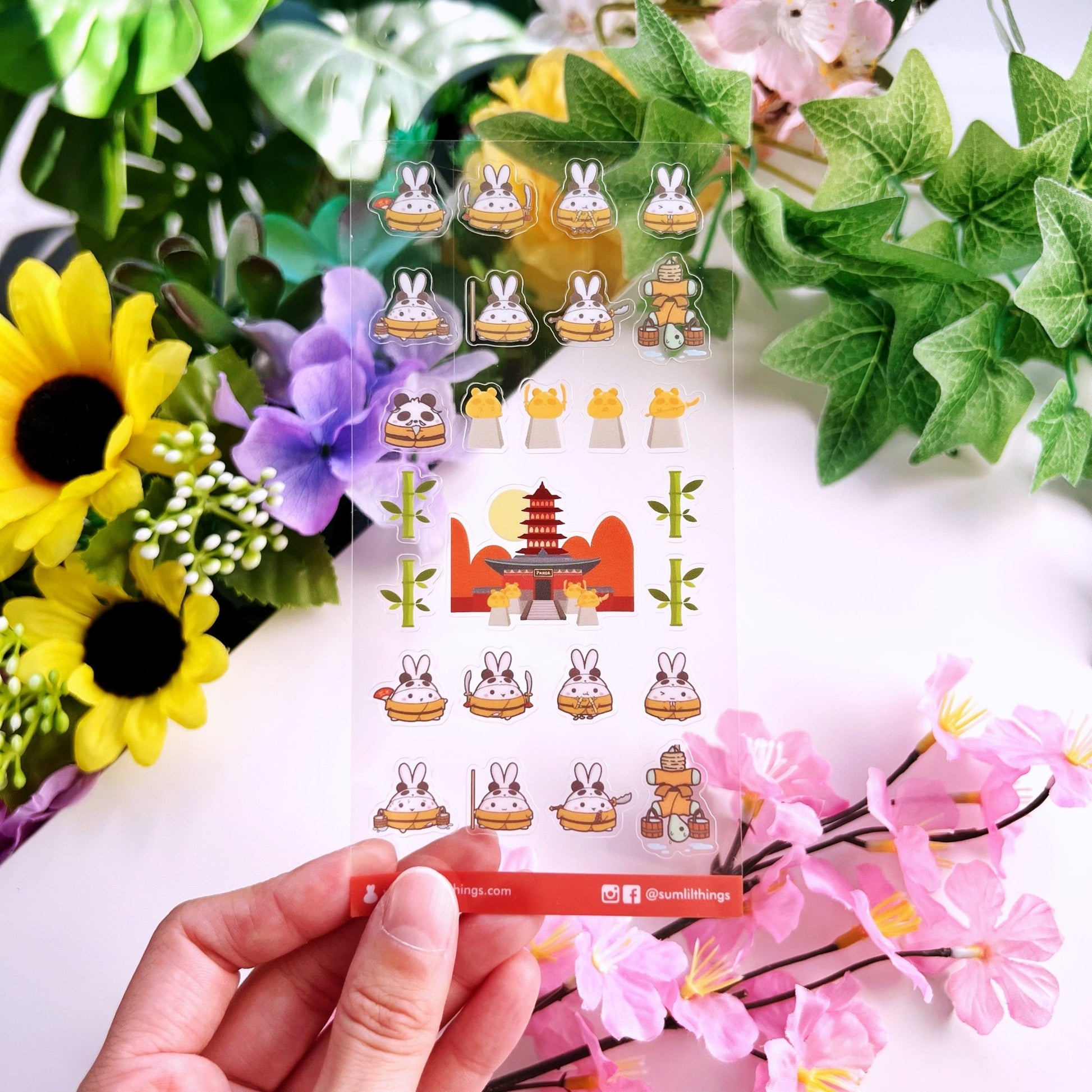 Seal Sticker - Lil' Panda Dojo - Transparent - SumLilThings