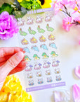 Seal Sticker - Lil' Sakura Boba - Transparent - SumLilThings