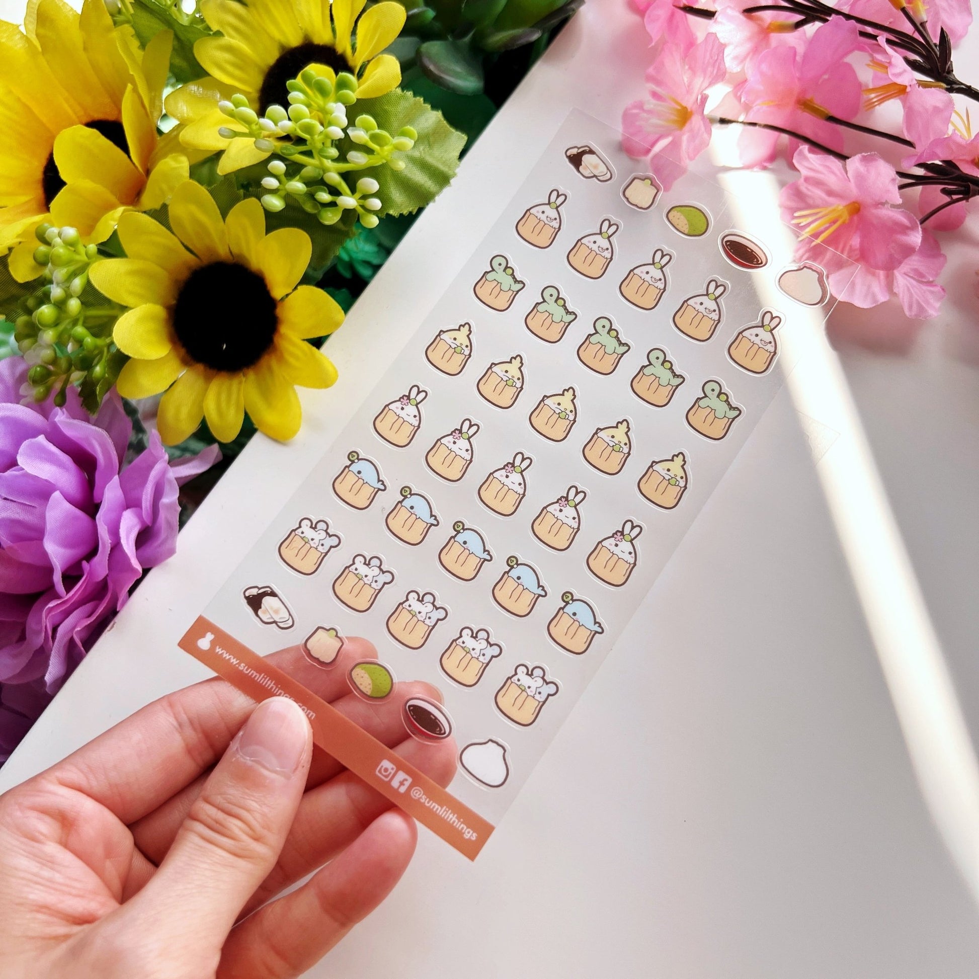 Seal Sticker - Lil' Shumai Dimsum - Transparent - SumLilThings
