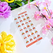 Seal Sticker - Lil' Spam Musubi - Transparent - SumLilThings