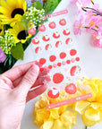 Seal Sticker - Lil' Strawberries - Transparent - SumLilThings