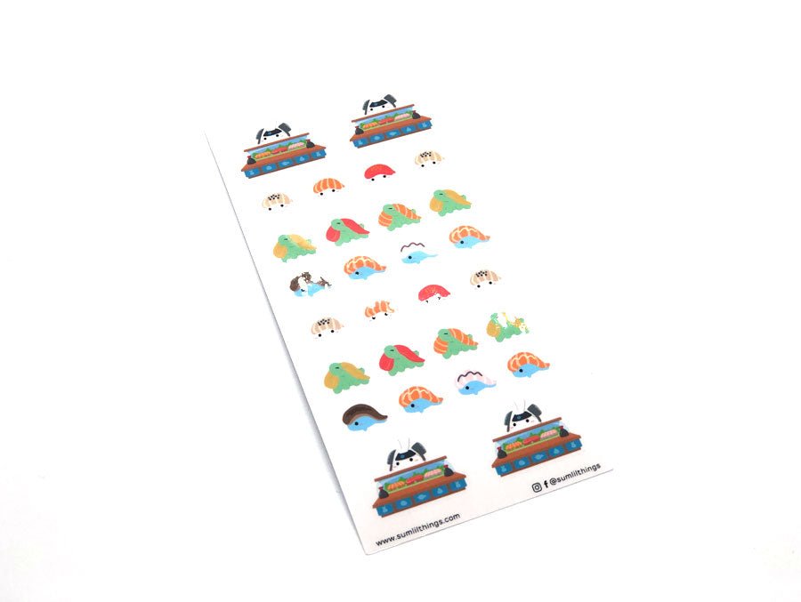 Seal Sticker - Lil&#39; Sushi Bar - Transparent - SumLilThings