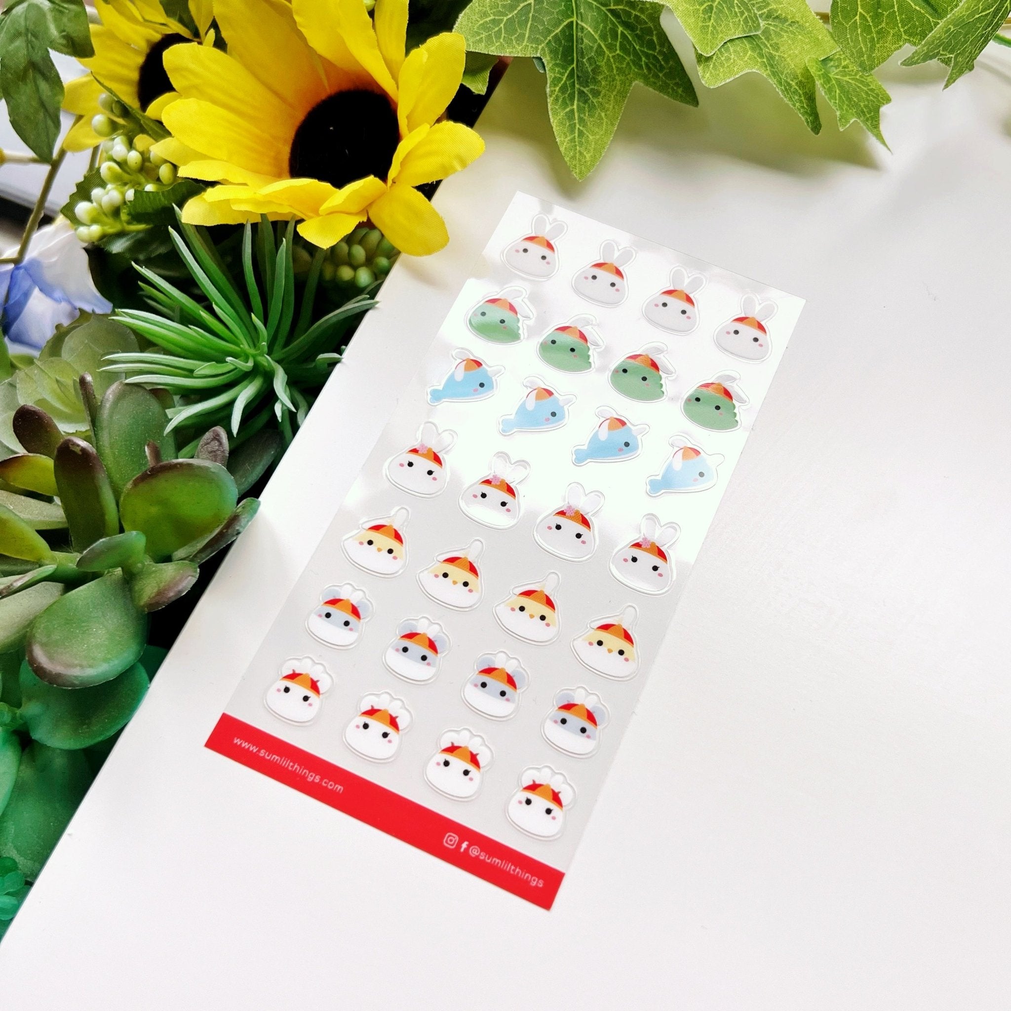 Seal Sticker - Lunar New Year Dolls - Transparent - SumLilThings