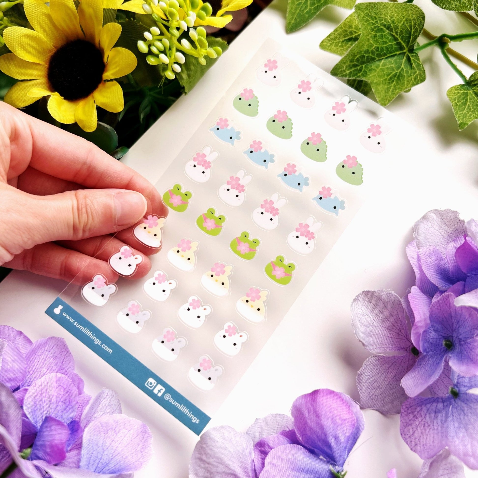 Seal Sticker - Sakura Dolls - Transparent - SumLilThings