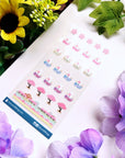 Seal Sticker - Sakura Lil Kimonos - Transparent - SumLilThings