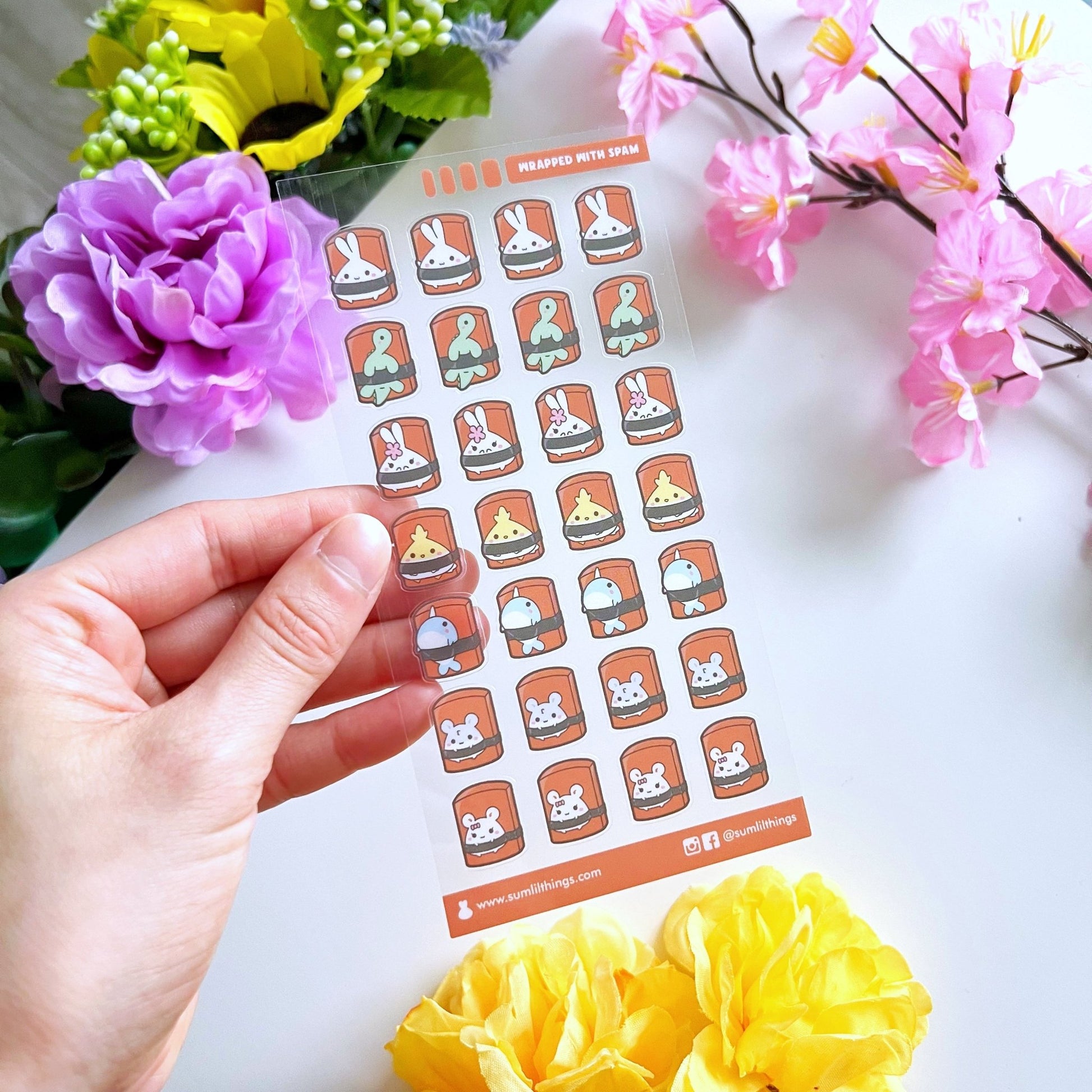 Seal Sticker - Wrapped with Spam - Transparent - SumLilThings