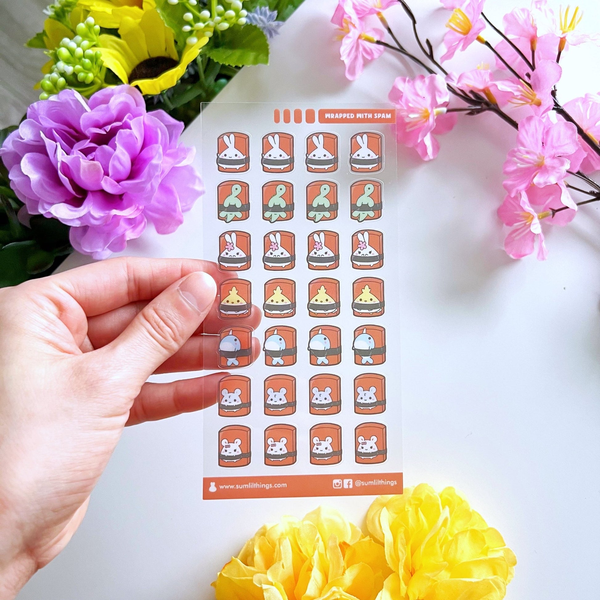 Seal Sticker - Wrapped with Spam - Transparent - SumLilThings