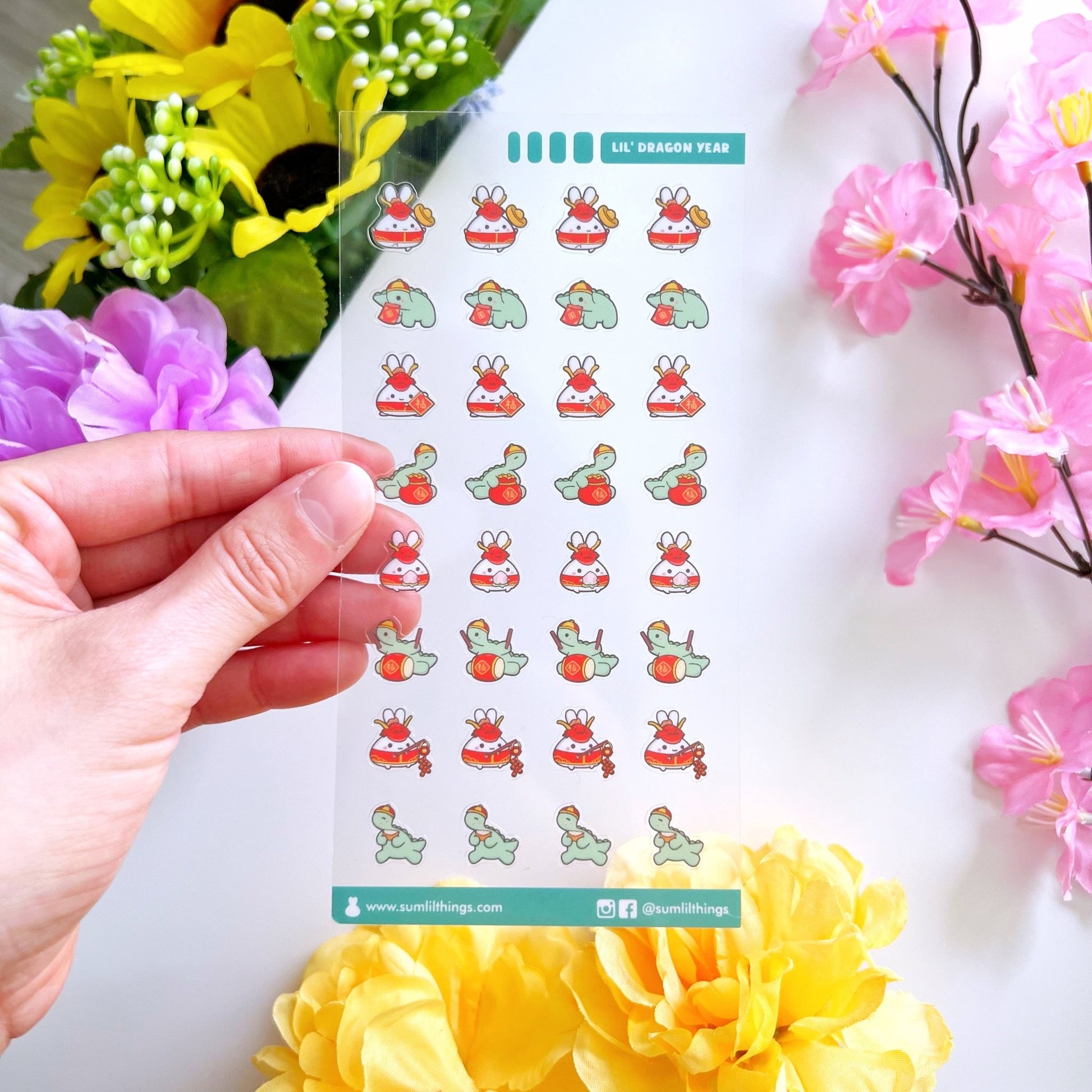 Seal Sticker - Year of the Dragon - Transparent - SumLilThings