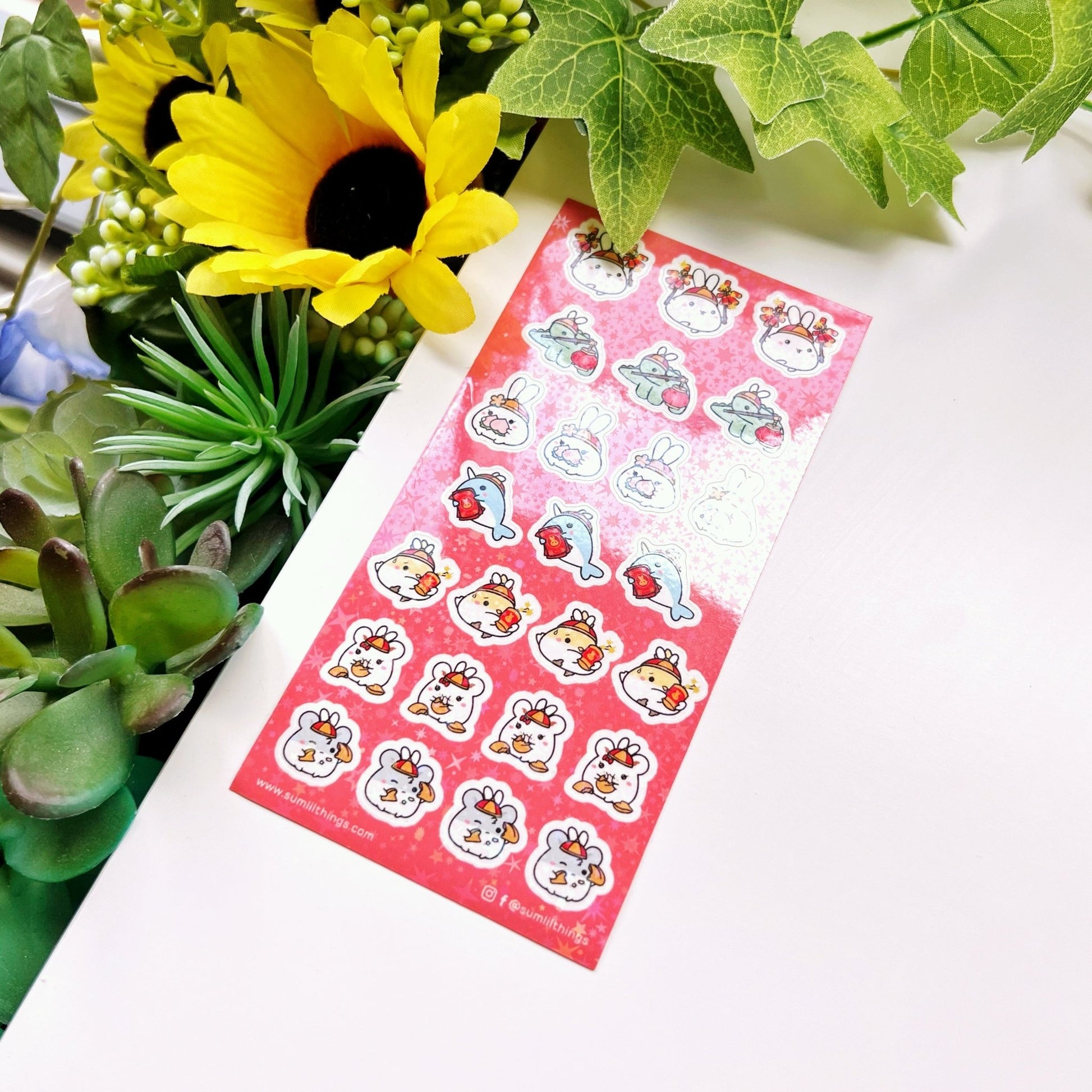 Seal Sticker - Year of the Rabbit - Holographic - SumLilThings