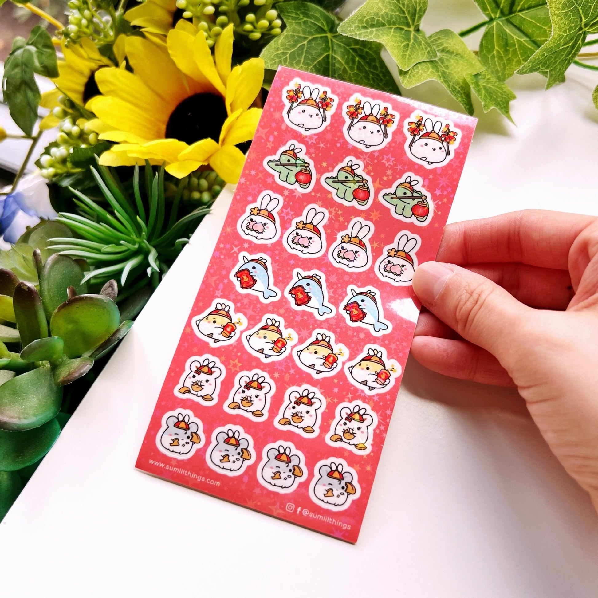 Seal Sticker - Year of the Rabbit - Holographic - SumLilThings