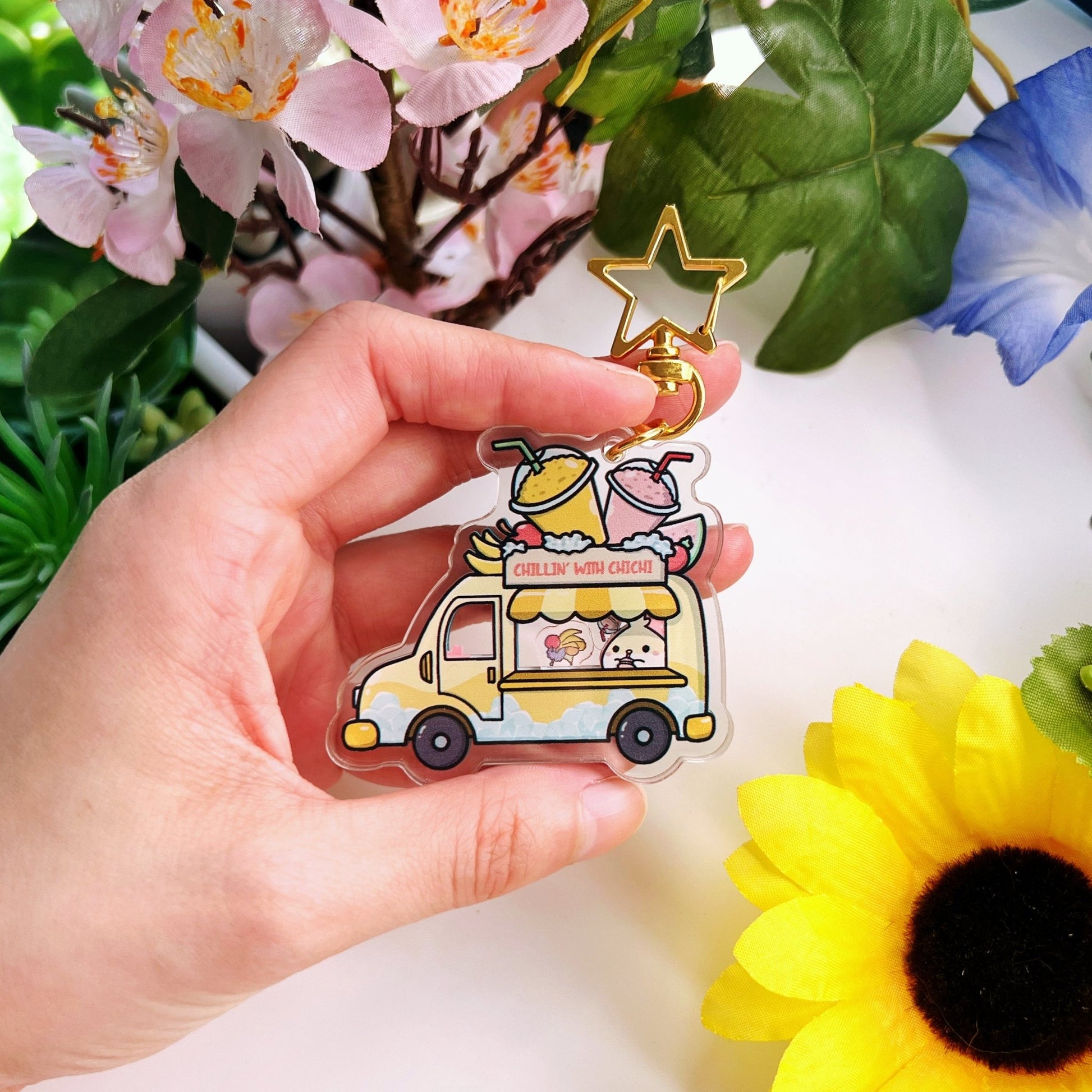 Shaker Keychain - Chichi's Smoothie Truck - SumLilThings