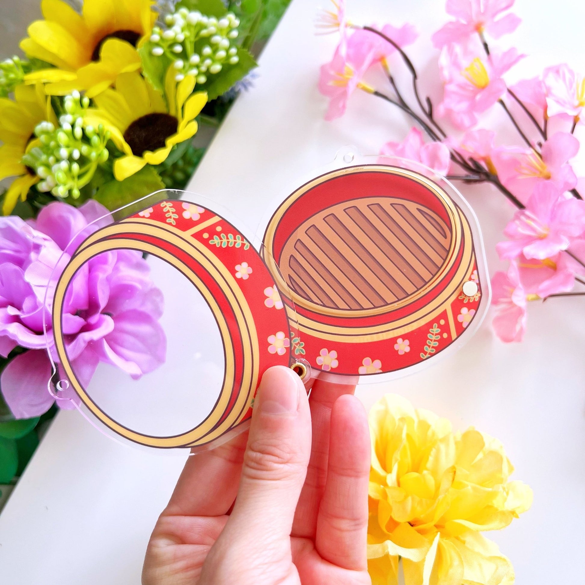 Shaker Keychain - Lucky Lunar Steamer (Refillable) - SumLilThings