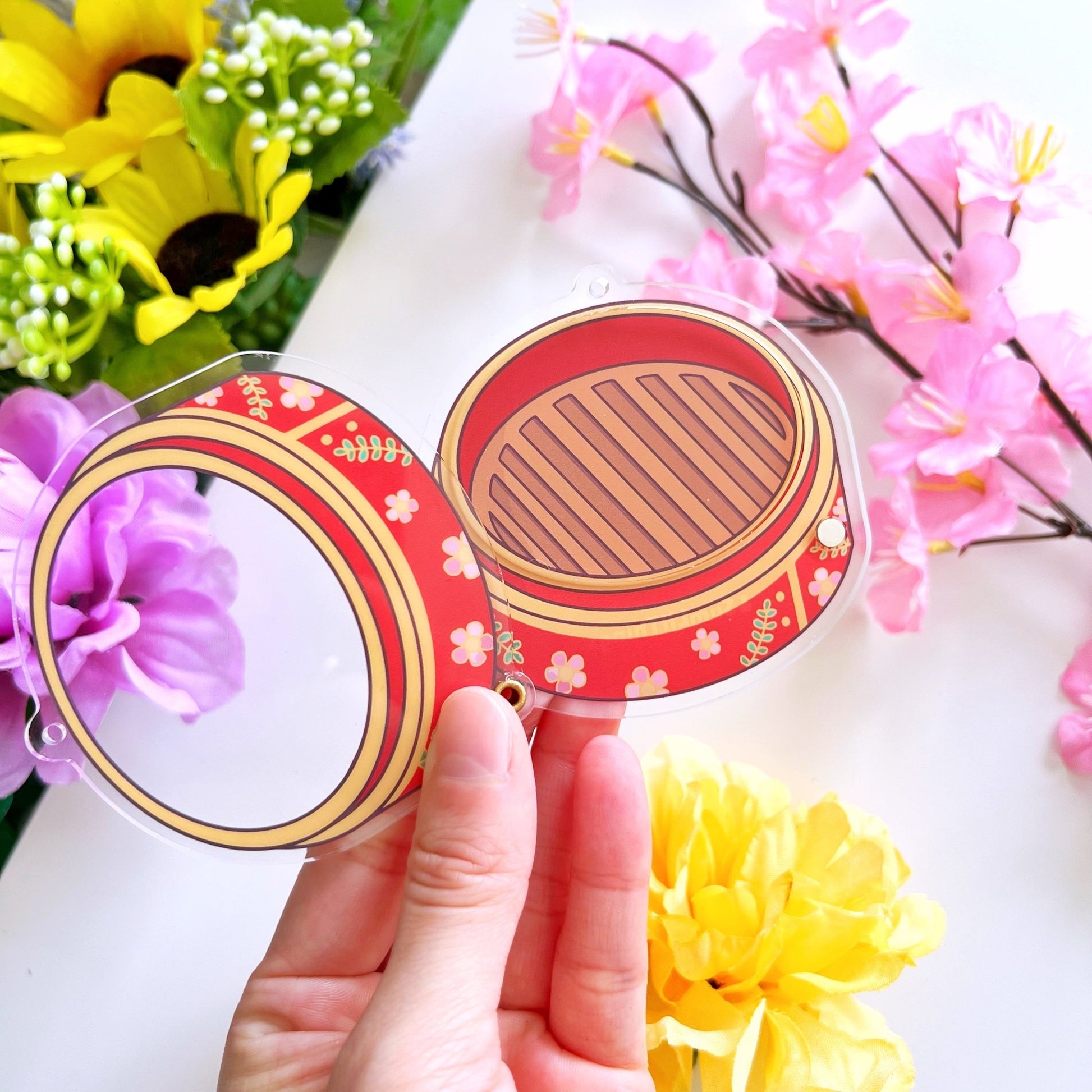 Shaker Keychain - Lucky Lunar Steamer (Refillable) - SumLilThings