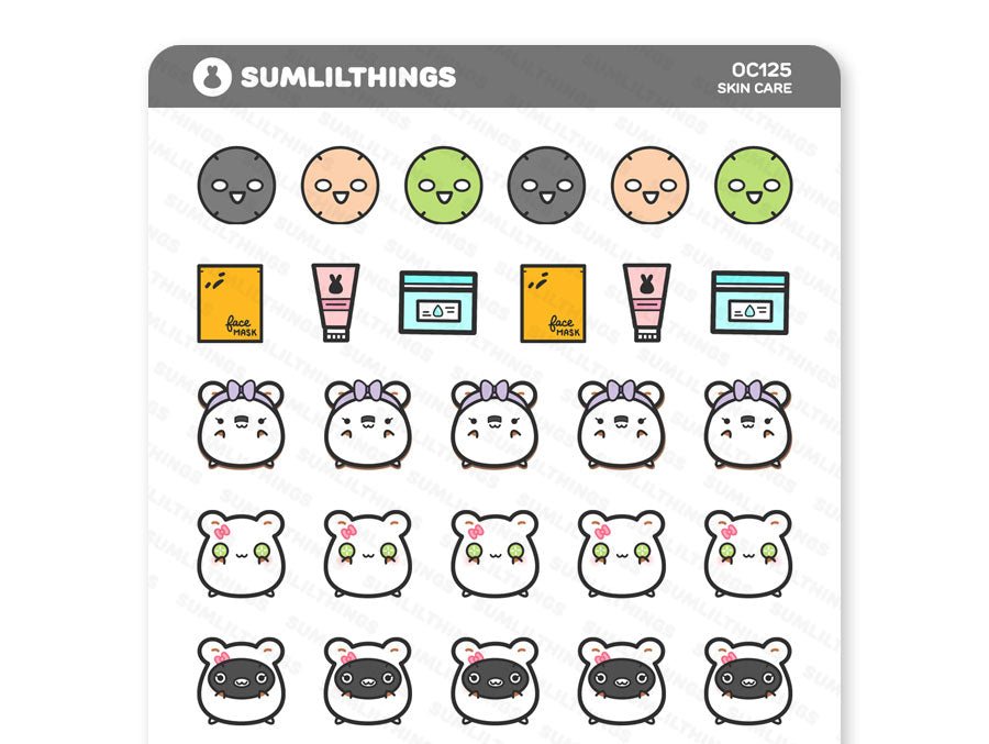 Skin Care Stickers - SumLilThings