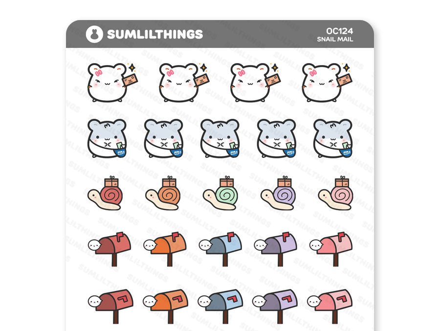 Snail Mail Stickers - SumLilThings