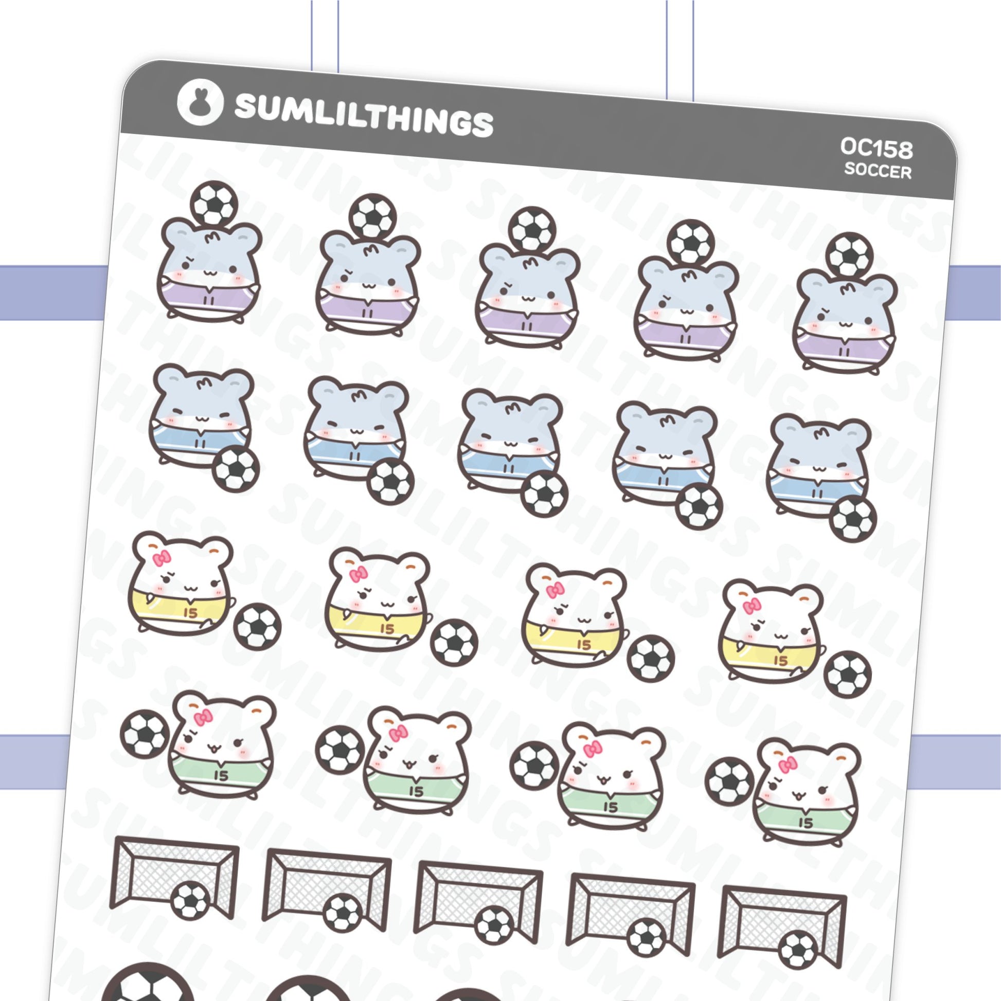 Soccer Stickers - SumLilThings