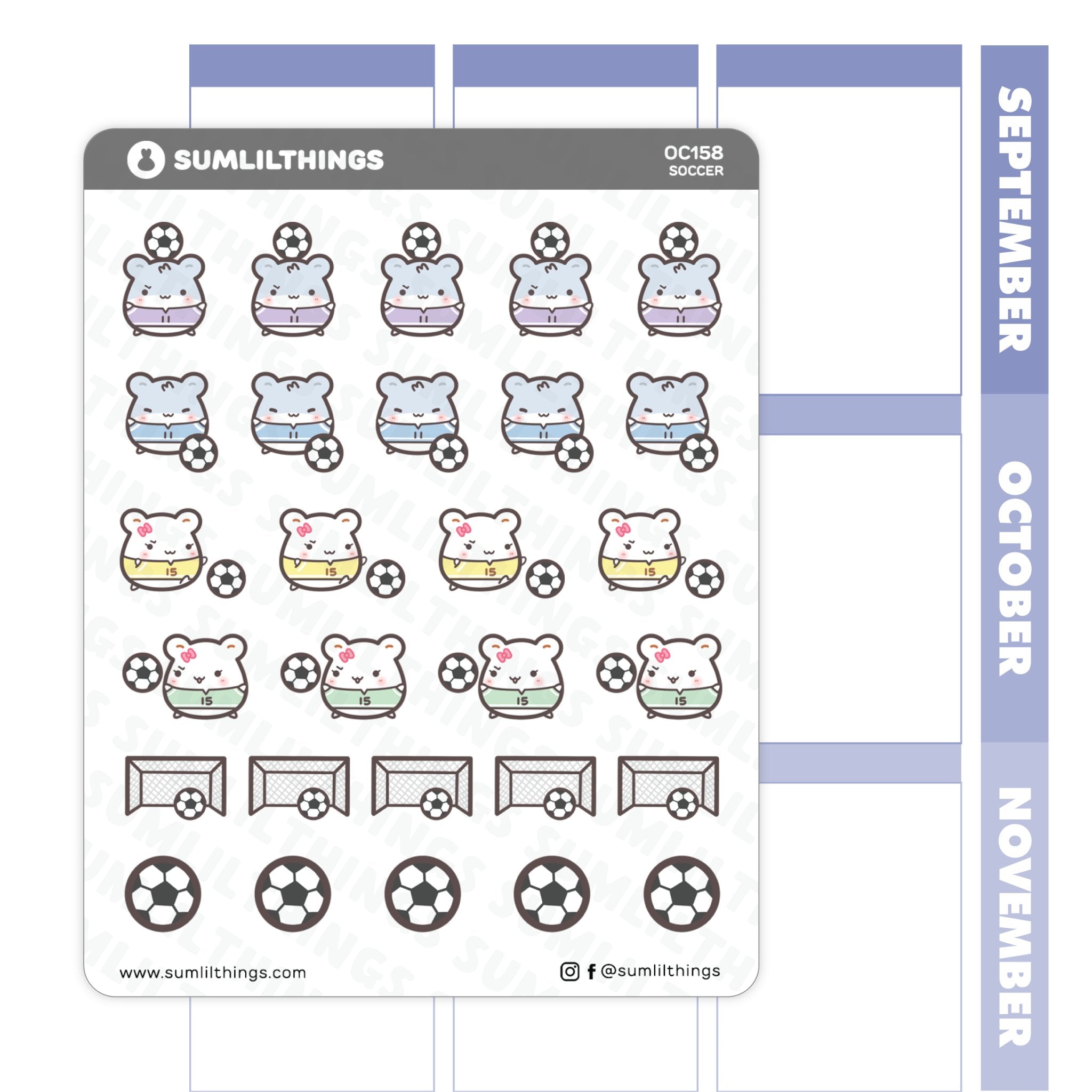 Soccer Stickers - SumLilThings