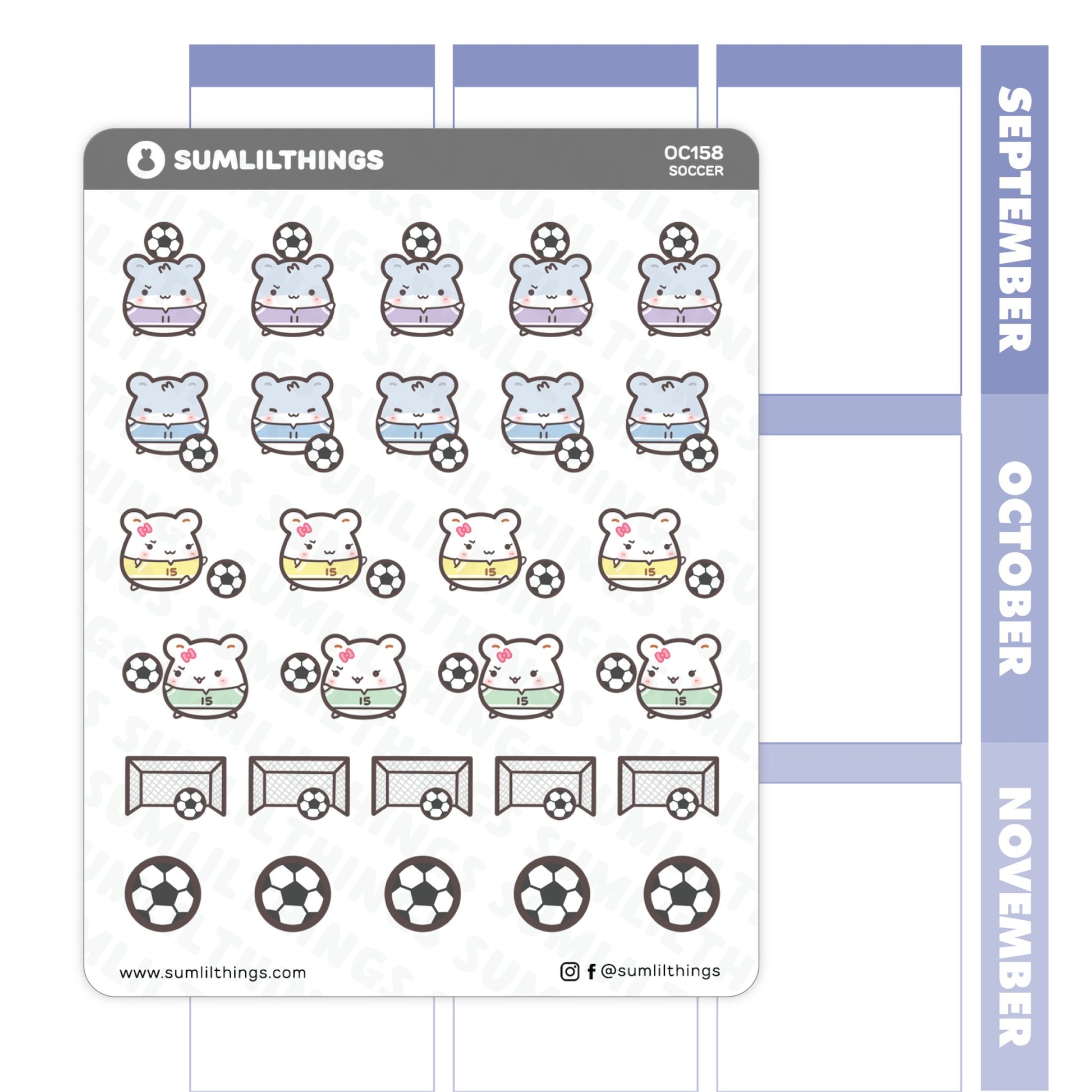 Soccer Stickers - SumLilThings