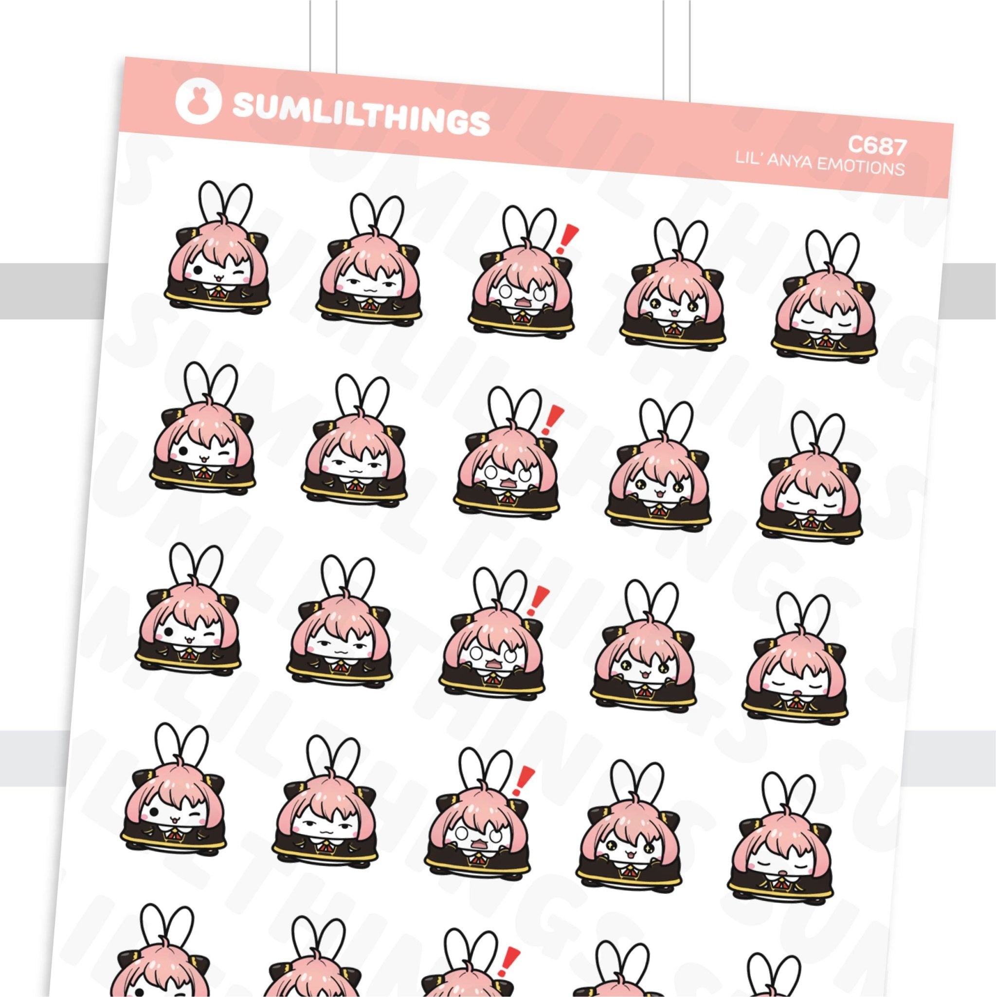 Spy Family Emotions Stickers - SumLilThings