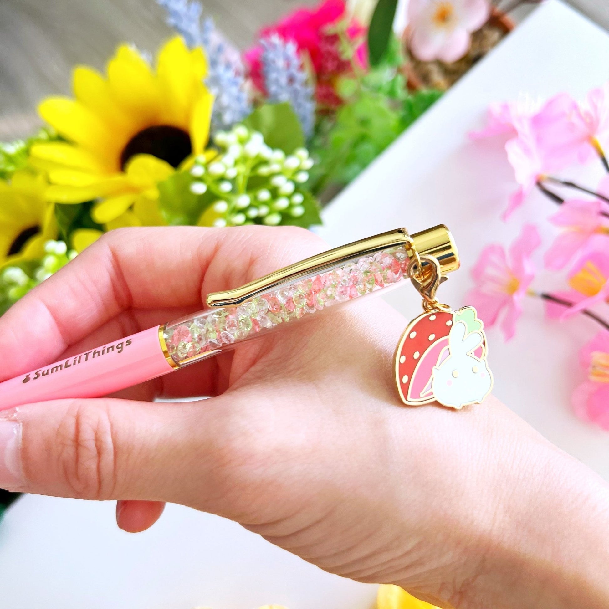 Stardust Writing Pen - Lil's Strawberry (0.5mm Red Gel Ink) - SumLilThings