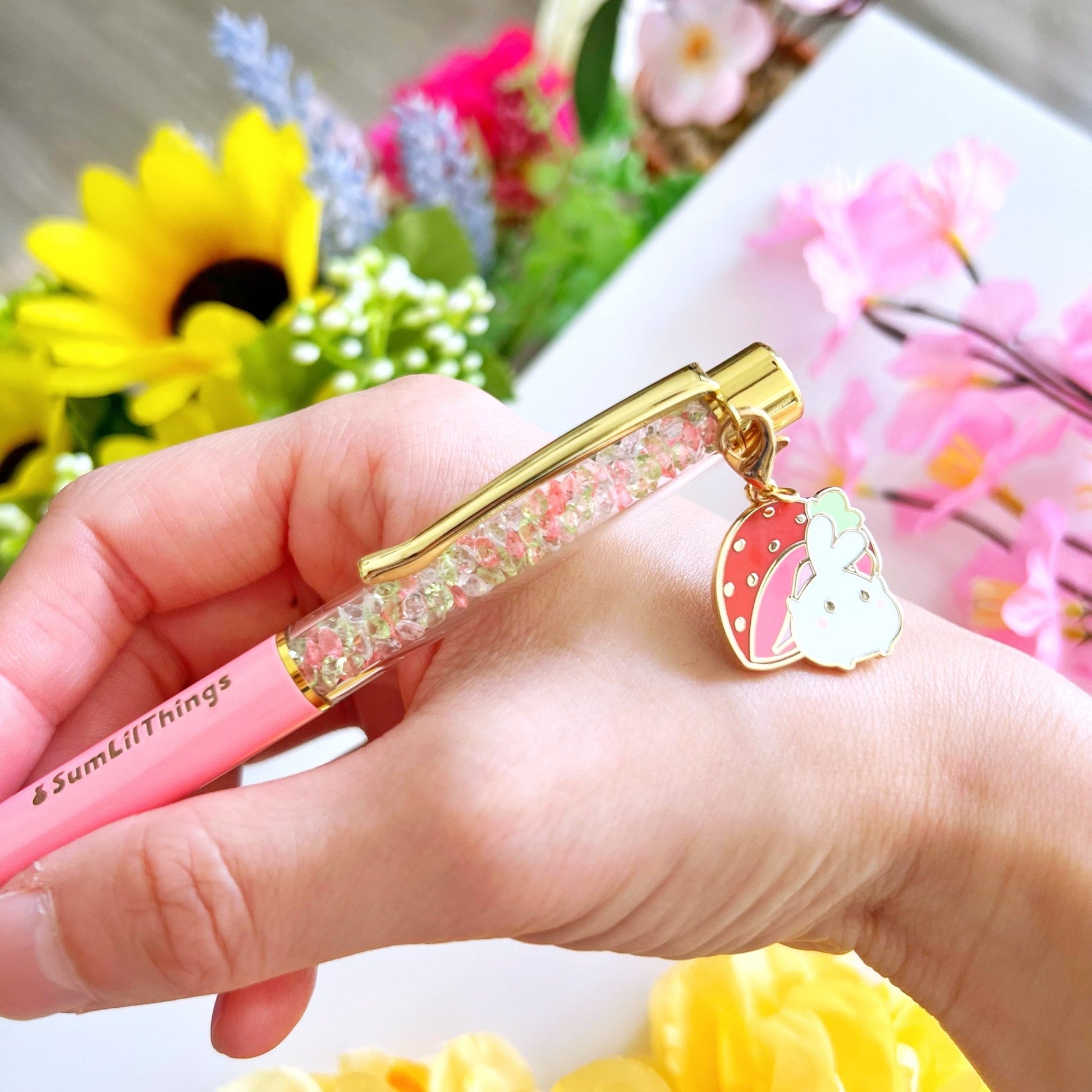 Stardust Writing Pen - Lil's Strawberry (0.5mm Red Gel Ink) - SumLilThings