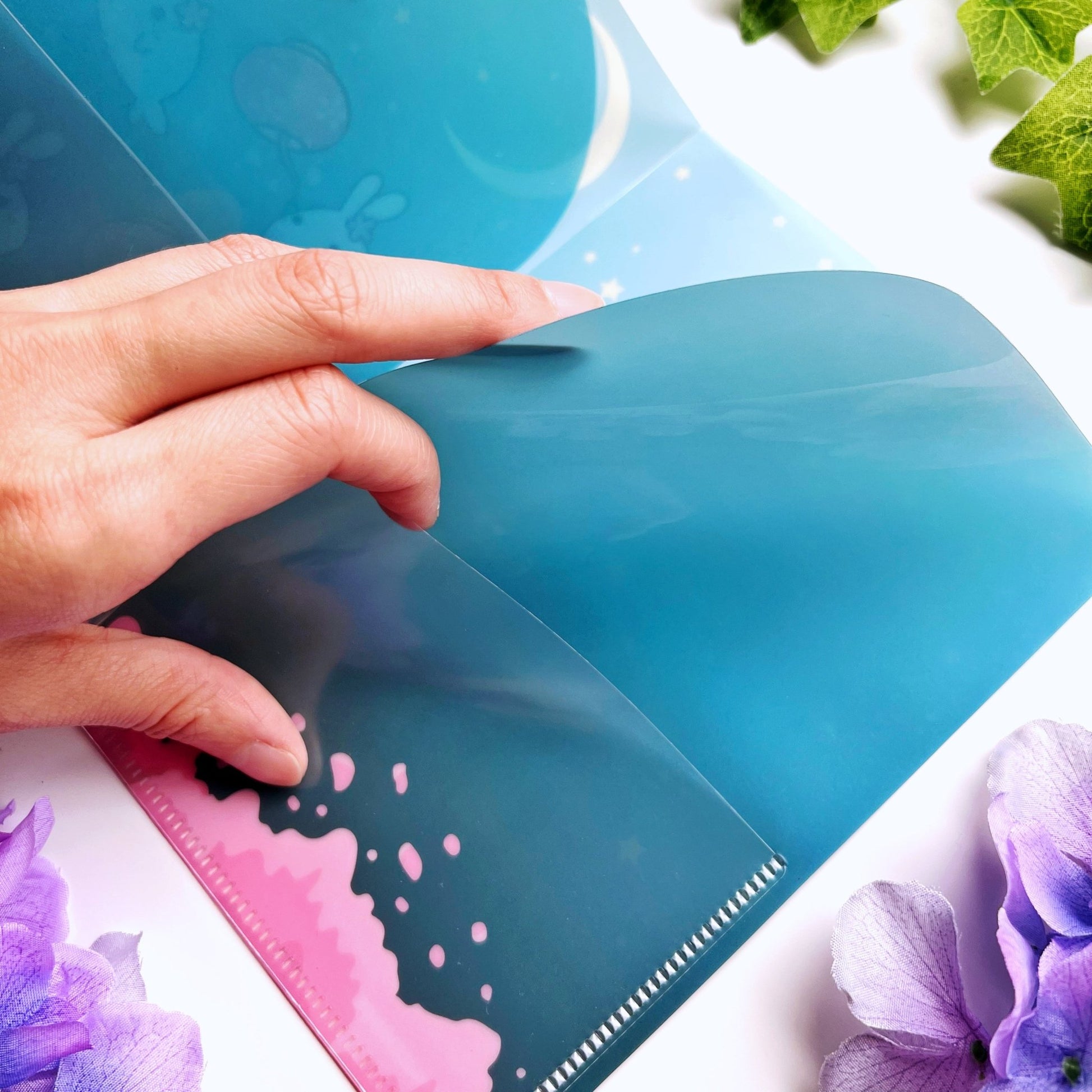 Sticker Folder - Floating Sakura Lanterns (B6 Size) - SumLilThings