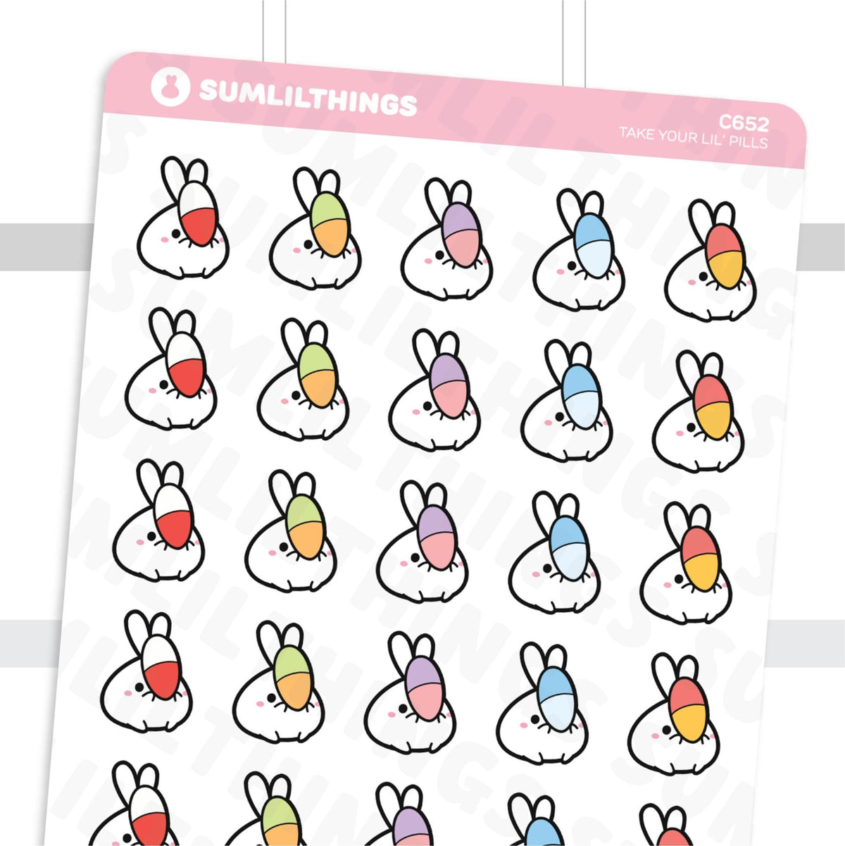 Take Your Pill Stickers - SumLilThings