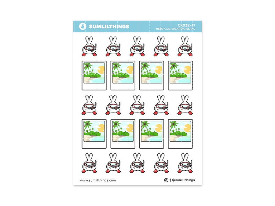 Trip to Tropical Island Stickers - SumLilThings