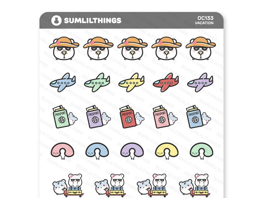 Vacation Stickers - SumLilThings