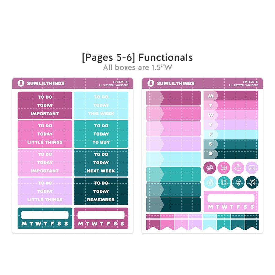 Vertical Kit - Crystal Wonders (11 Pages) - Holo Foil - SumLilThings