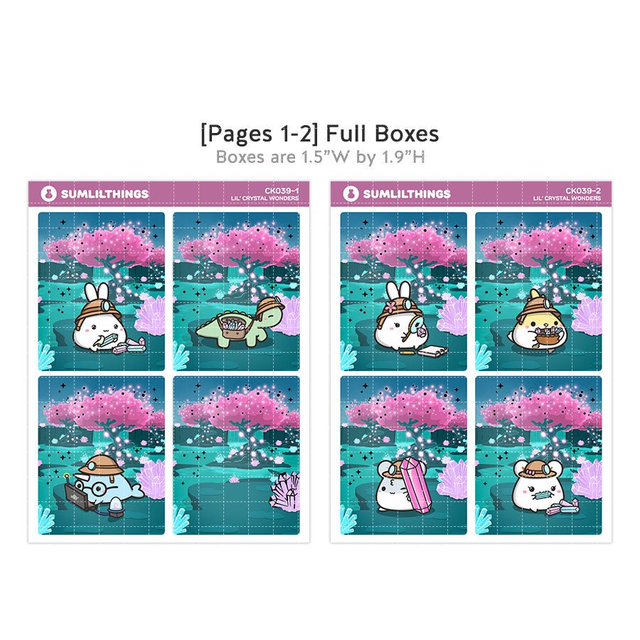 Vertical Kit - Crystal Wonders (11 Pages) - Holo Foil - SumLilThings