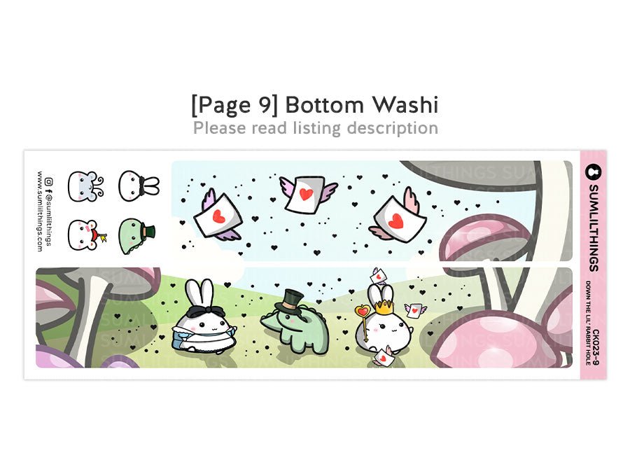 Vertical Kit - Down The Rabbit Hole (11 Pages) - Gold Foil - SumLilThings