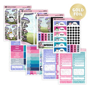 Vertical Kit - Down The Rabbit Hole (11 Pages) - Gold Foil - SumLilThings