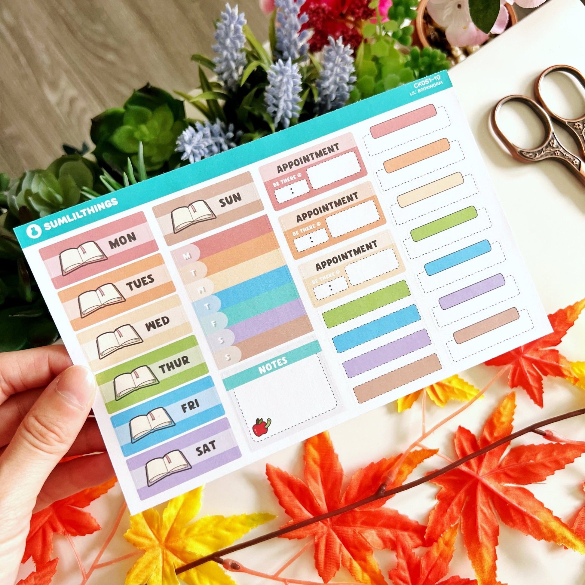 Vertical Kit - Lil' Bookworm - Gold Foil - SumLilThings