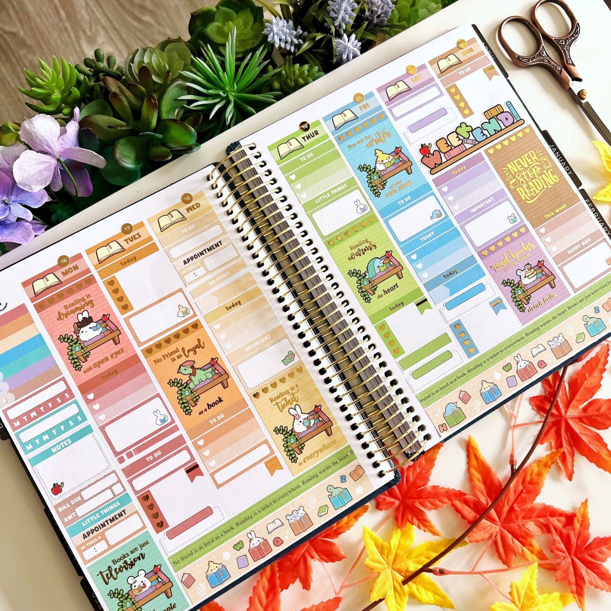 Vertical Kit - Lil' Bookworm - Gold Foil - SumLilThings