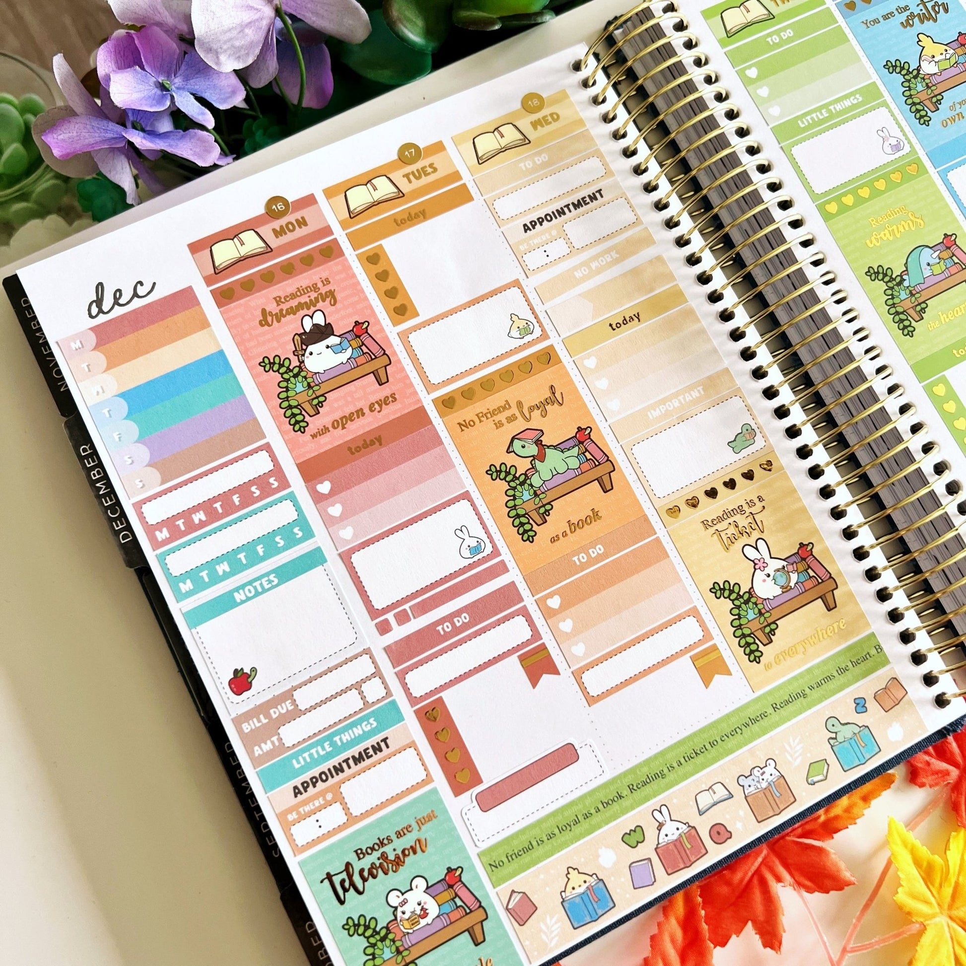 Vertical Kit - Lil' Bookworm - Gold Foil - SumLilThings