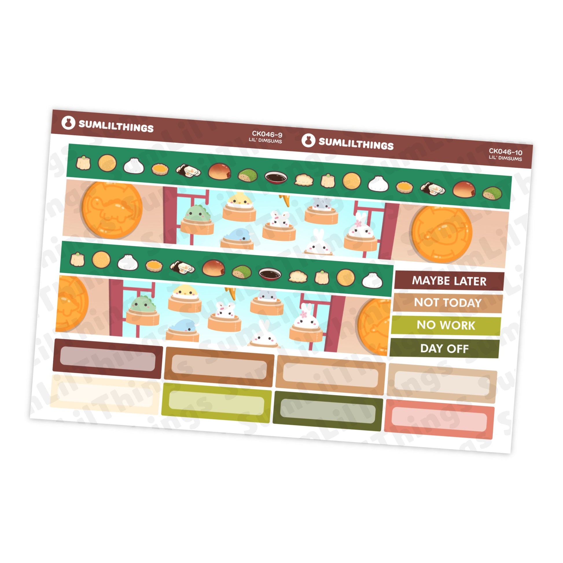 Vertical Kit - Lil' Dimsums (9 Pages) - Gold Foil - SumLilThings