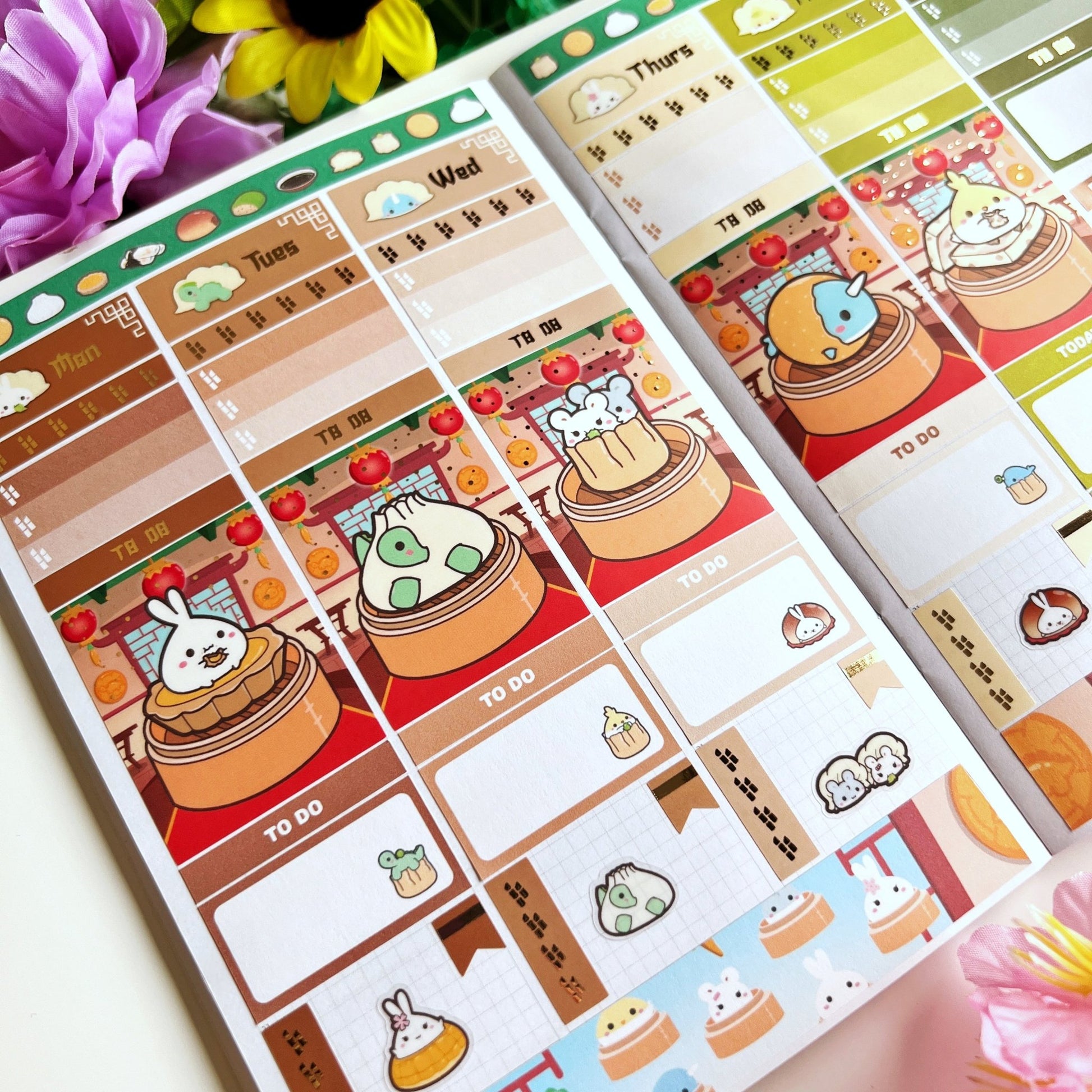 Vertical Kit - Lil' Dimsums (9 Pages) - Gold Foil - SumLilThings