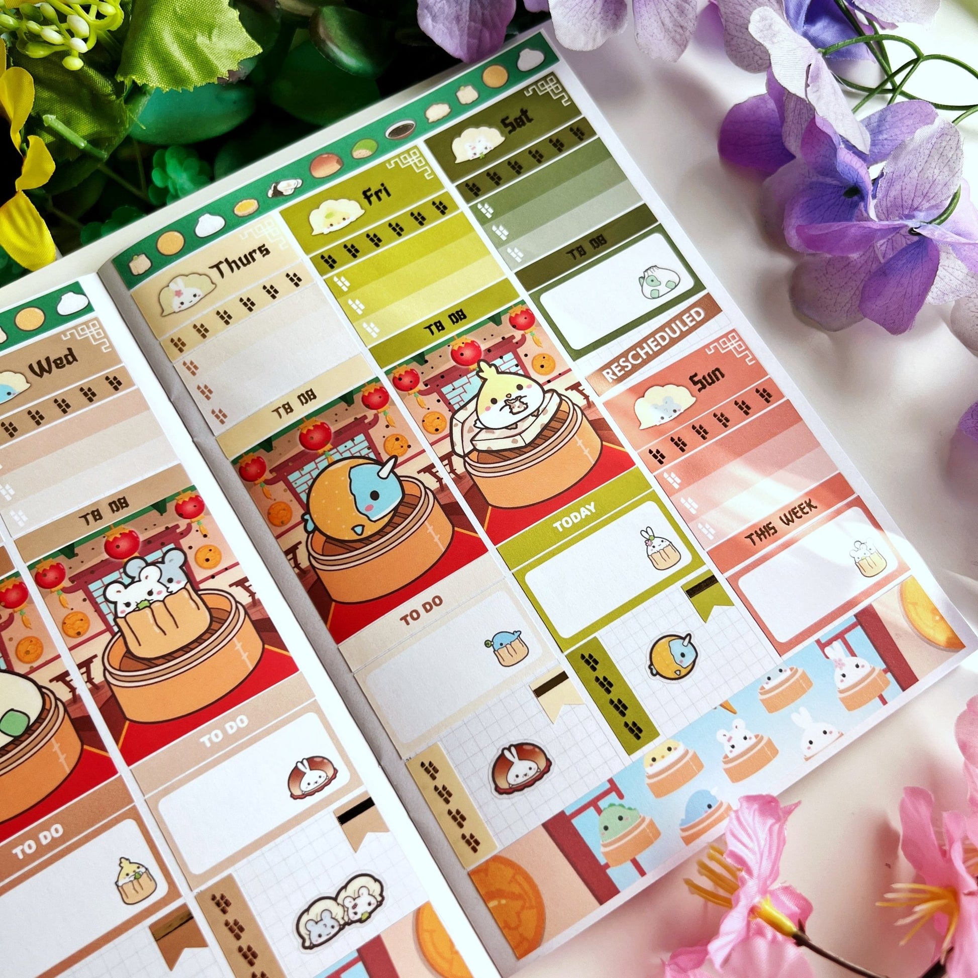 Vertical Kit - Lil' Dimsums (9 Pages) - Gold Foil - SumLilThings