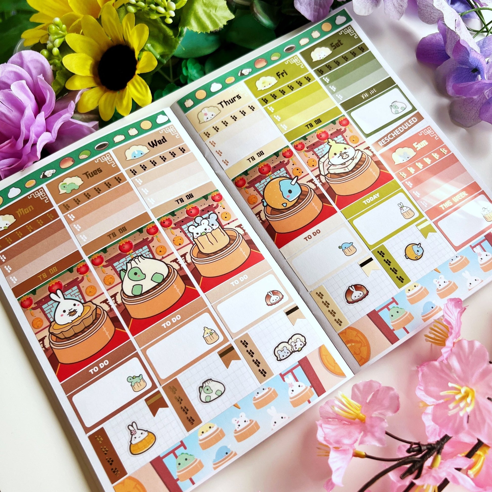 Vertical Kit - Lil' Dimsums (9 Pages) - Gold Foil - SumLilThings