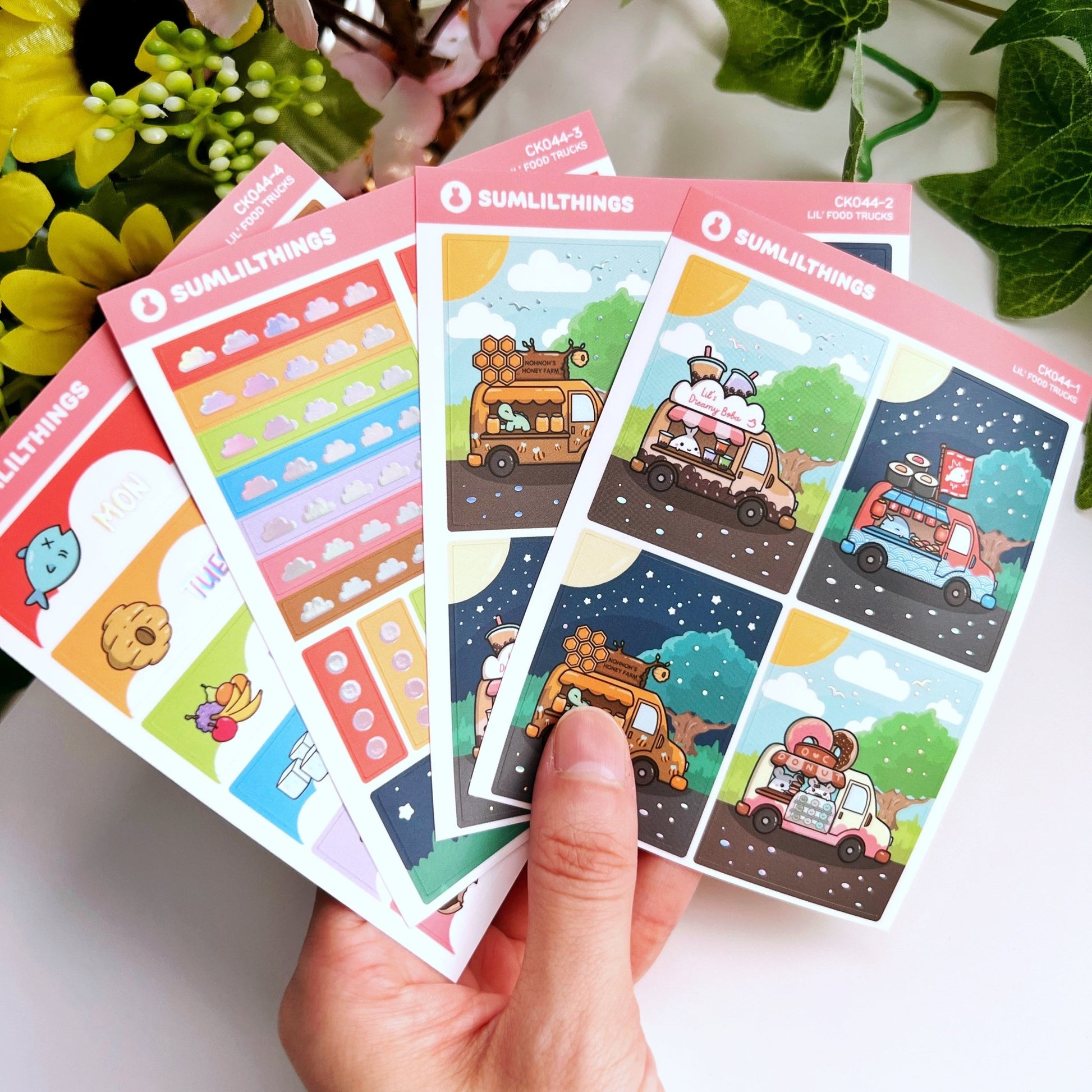 Vertical Kit - Lil' Food Truck (9 Pages) - Gold Foil - SumLilThings