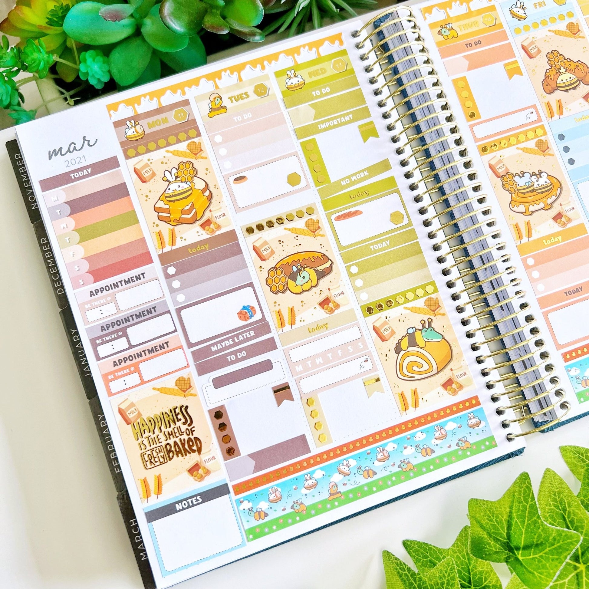 Vertical Kit - Lil' Honey Pastries (10 Pages) - Gold Foil - SumLilThings