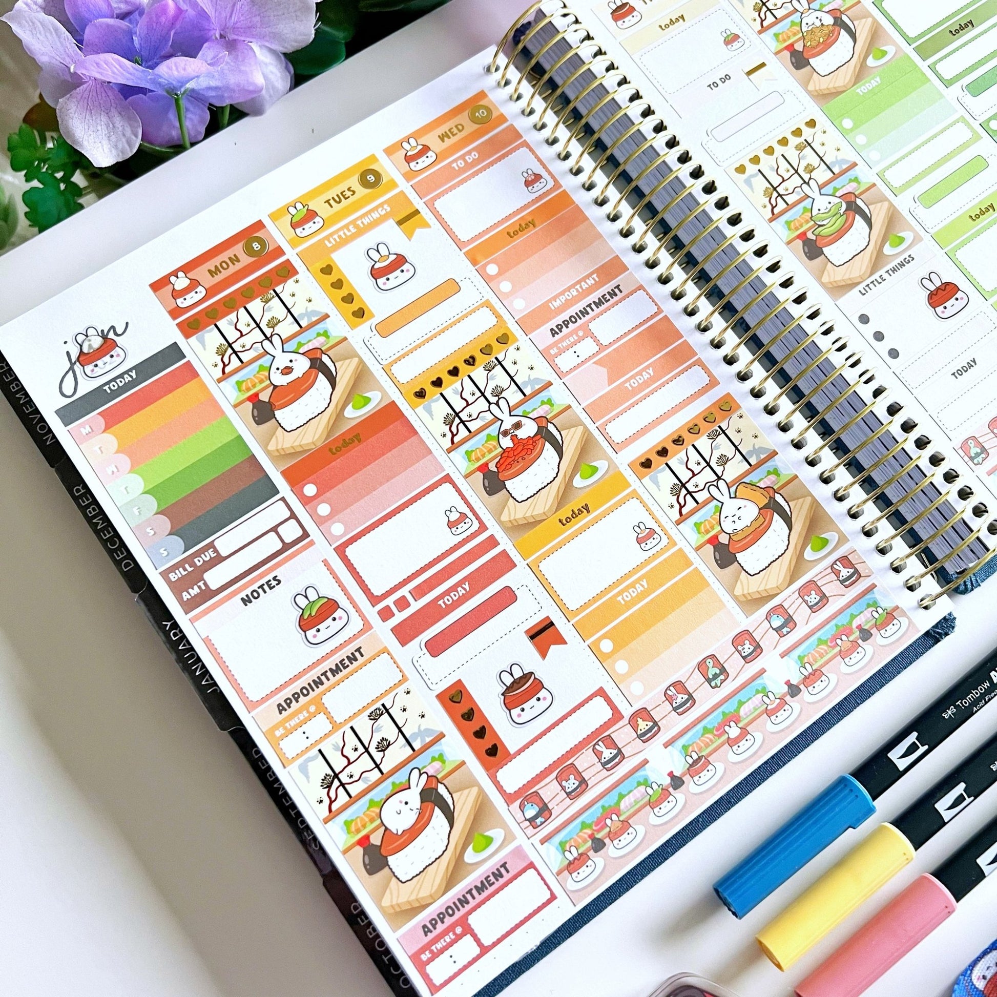 Vertical Kit - Lil' Spam Musubi - Gold Foil - SumLilThings