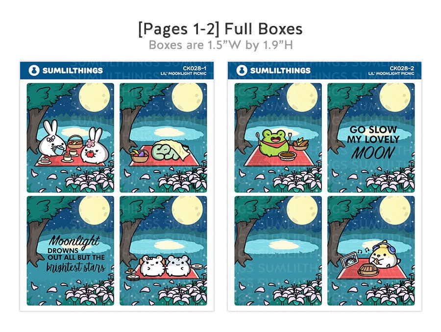 Vertical Kit - Moonlight Picnic (10 Pages) Gold Foil - SumLilThings