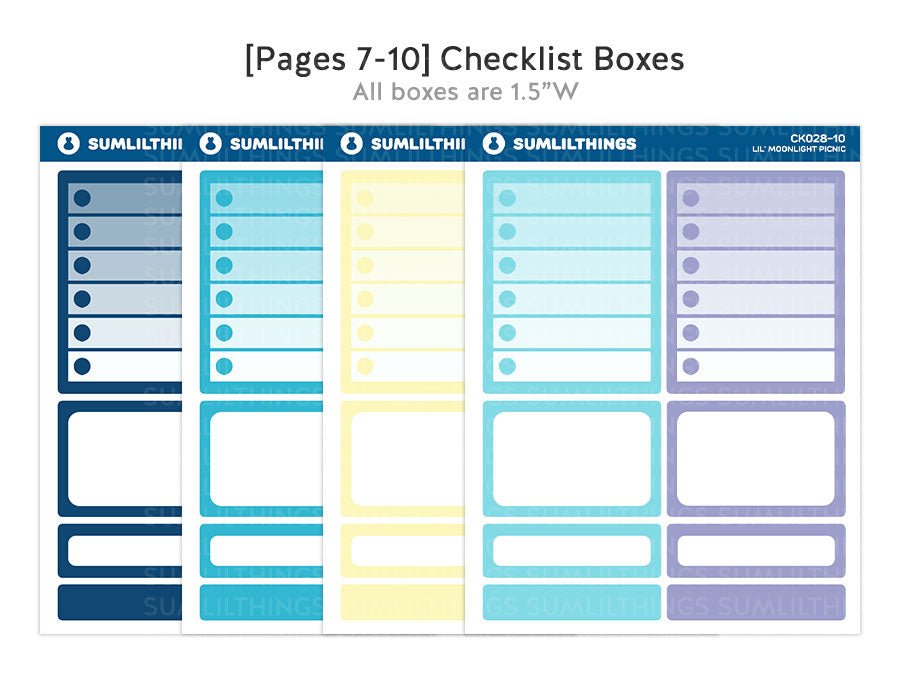Vertical Kit - Moonlight Picnic (10 Pages) Gold Foil - SumLilThings